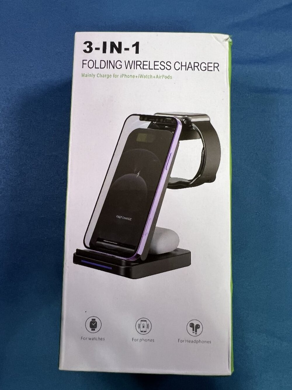 3-in-1 Folding Wireless Charger for iPhone Phone & Watches
